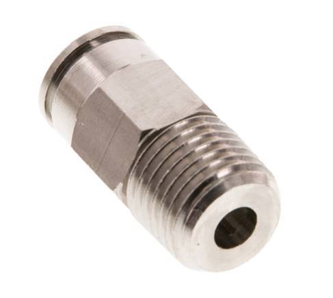 8mm x R1/4'' Push-in Fitting with Male Threads Brass FKM [2 Pieces]