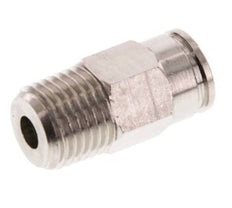 8mm x R1/4'' Push-in Fitting with Male Threads Brass FKM [2 Pieces]