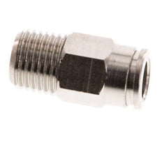 8mm x R1/4'' Push-in Fitting with Male Threads Brass FKM [2 Pieces]