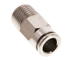 8mm x R1/4'' Push-in Fitting with Male Threads Brass FKM [2 Pieces]