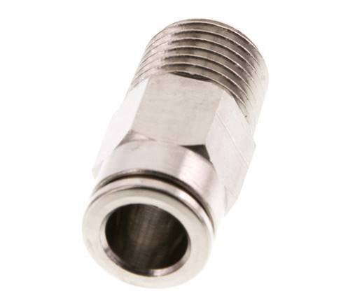 8mm x R1/4'' Push-in Fitting with Male Threads Brass FKM [2 Pieces]