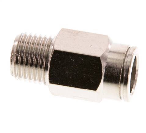 10mm x R1/4'' Push-in Fitting with Male Threads Brass FKM [2 Pieces]