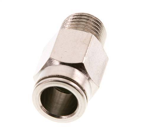 10mm x R1/4'' Push-in Fitting with Male Threads Brass FKM [2 Pieces]
