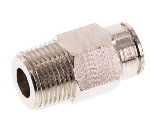 10mm x R3/8'' Push-in Fitting with Male Threads Brass FKM [2 Pieces]