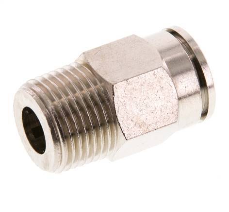 12mm x R3/8'' Push-in Fitting with Male Threads Brass FKM [2 Pieces]