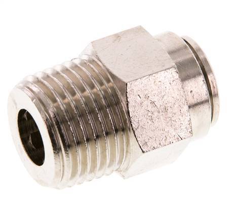 12mm x R1/2'' Push-in Fitting with Male Threads Brass FKM