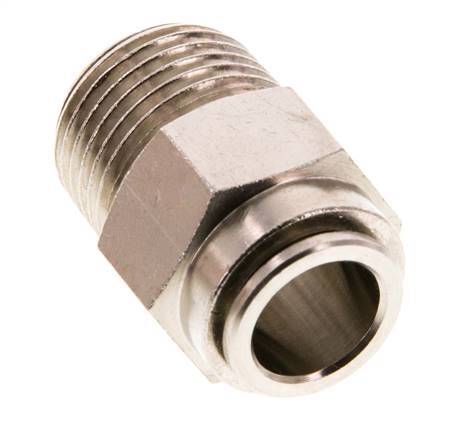 12mm x R1/2'' Push-in Fitting with Male Threads Brass FKM