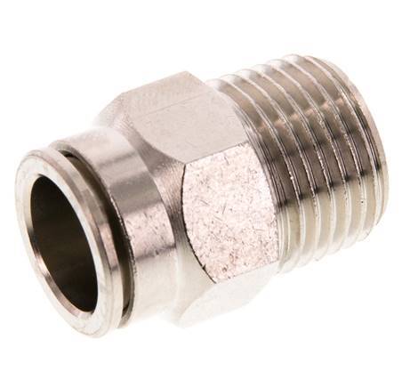 14mm x R1/2'' Push-in Fitting with Male Threads Brass FKM