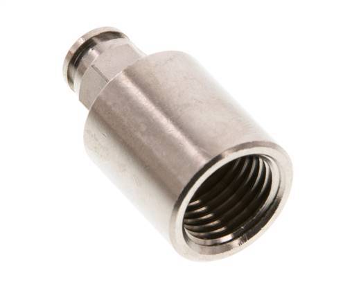 4mm x G1/4'' Push-in Fitting with Female Threads Brass NBR [2 Pieces]