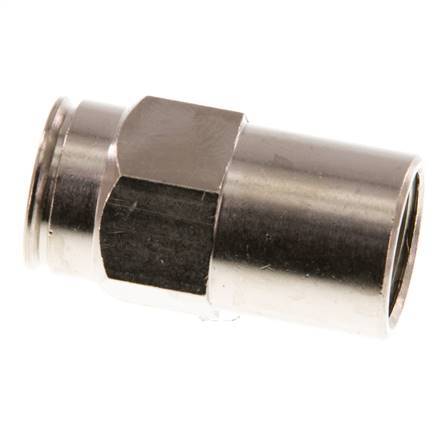 10mm x G1/4'' Push-in Fitting with Female Threads Brass NBR [2 Pieces]