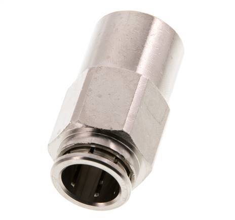 12mm x G1/4'' Push-in Fitting with Female Threads Brass NBR
