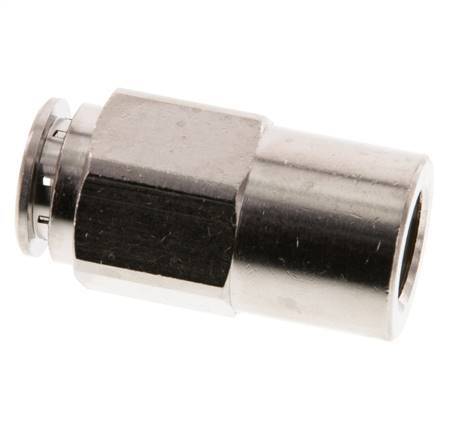 12mm x G1/4'' Push-in Fitting with Female Threads Brass NBR