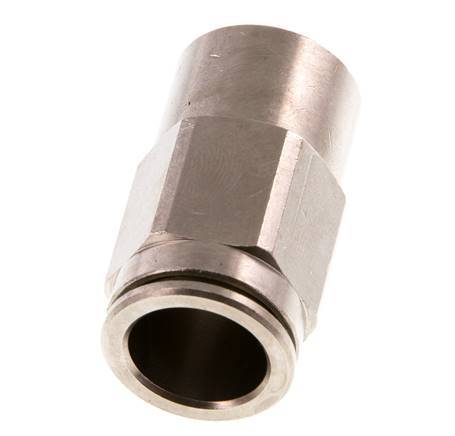 14mm x G1/4'' Push-in Fitting with Female Threads Brass NBR