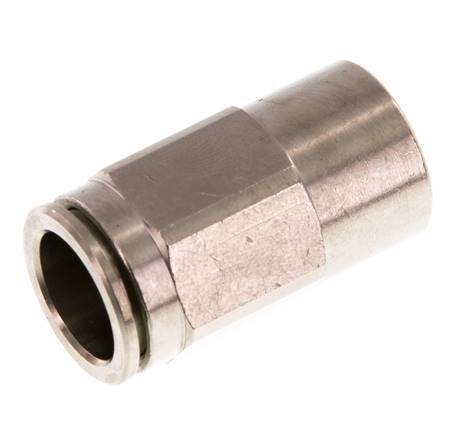 14mm x G1/4'' Push-in Fitting with Female Threads Brass NBR