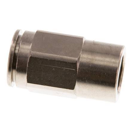 14mm x G1/4'' Push-in Fitting with Female Threads Brass NBR