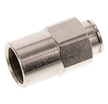 10mm x G3/8'' Push-in Fitting with Female Threads Brass NBR
