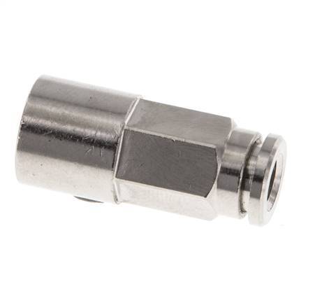 5mm x G1/8'' Push-in Fitting with Female Threads Brass FKM [2 Pieces]