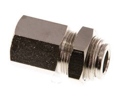 8mm x G1/4'' Push-in Fitting with Female Threads Brass NBR Bulkhead