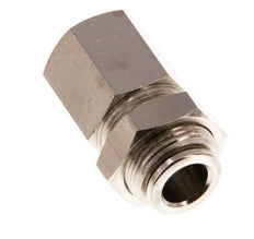 8mm x G1/4'' Push-in Fitting with Female Threads Brass NBR Bulkhead