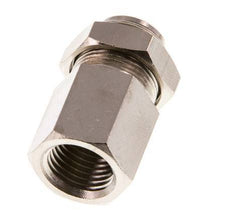 8mm x G1/4'' Push-in Fitting with Female Threads Brass NBR Bulkhead