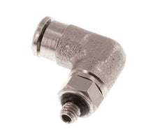 3mm x M 3 90deg Elbow Push-in Fitting with Male Threads Brass NBR Rotatable