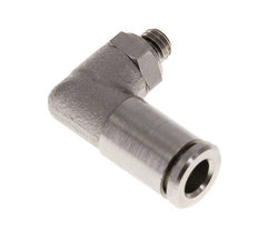 5mm x M 5 90deg Elbow Push-in Fitting with Male Threads Brass NBR Rotatable [2 Pieces]
