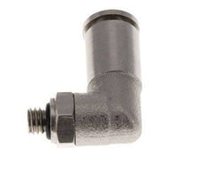 5mm x M 5 90deg Elbow Push-in Fitting with Male Threads Brass NBR Rotatable [2 Pieces]