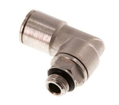 10mm x G1/8'' 90deg Elbow Push-in Fitting with Male Threads Brass NBR Rotatable