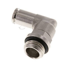 5mm x G1/4'' 90deg Elbow Push-in Fitting with Male Threads Brass NBR Rotatable [2 Pieces]