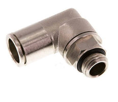 12mm x G1/4'' 90deg Elbow Push-in Fitting with Male Threads Brass NBR Rotatable