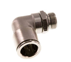 16mm x G3/8'' 90deg Elbow Push-in Fitting with Male Threads Brass NBR Rotatable