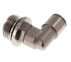 10mm x G1/2'' 90deg Elbow Push-in Fitting with Male Threads Brass NBR Rotatable