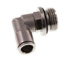 10mm x G1/2'' 90deg Elbow Push-in Fitting with Male Threads Brass NBR Rotatable