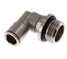 10mm x G1/2'' 90deg Elbow Push-in Fitting with Male Threads Brass NBR Rotatable