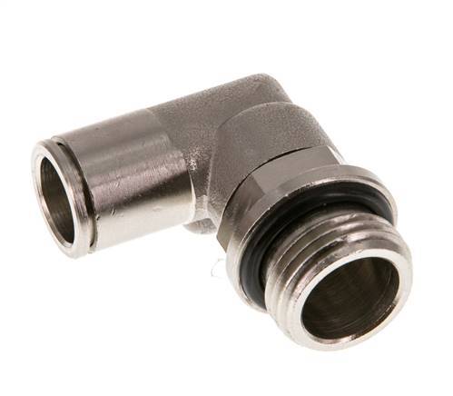 12mm x G1/2'' 90deg Elbow Push-in Fitting with Male Threads Brass NBR Rotatable