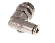 4mm x G1/4'' 90deg Elbow Push-in Fitting with Male Threads Brass FKM Rotatable [2 Pieces]
