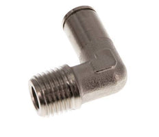 6mm x R1/4'' 90deg Elbow Push-in Fitting with Male Threads Brass NBR [2 Pieces]