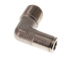 6mm x R1/4'' 90deg Elbow Push-in Fitting with Male Threads Brass NBR [2 Pieces]
