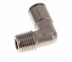 8mm x R1/4'' 90deg Elbow Push-in Fitting with Male Threads Brass NBR [2 Pieces]