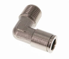 8mm x R1/4'' 90deg Elbow Push-in Fitting with Male Threads Brass NBR [2 Pieces]