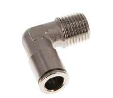 8mm x R1/4'' 90deg Elbow Push-in Fitting with Male Threads Brass NBR [2 Pieces]