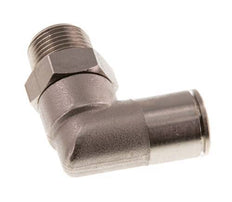 12mm x R3/8'' 90deg Elbow Push-in Fitting with Male Threads Brass NBR Rotatable