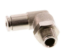 4mm x R1/8'' 90deg Elbow Push-in Fitting with Male Threads Brass FKM Rotatable [2 Pieces]