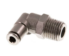 4mm x R1/4'' 90deg Elbow Push-in Fitting with Male Threads Brass FKM Rotatable [2 Pieces]