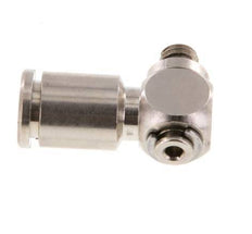 5mm x M 5 90deg Elbow L-shape Push-in Fitting with Male Threads Brass NBR Rotatable