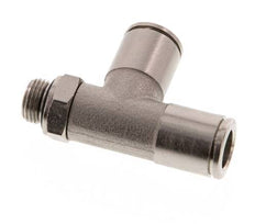 8mm x G1/8'' Right Angle Tee Push-in Fitting with Male Threads Brass NBR Rotatable