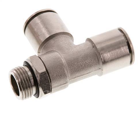 14mm x G3/8'' Right Angle Tee Push-in Fitting with Male Threads Brass NBR Rotatable