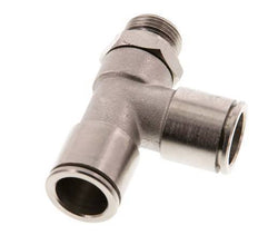 14mm x G3/8'' Right Angle Tee Push-in Fitting with Male Threads Brass NBR Rotatable