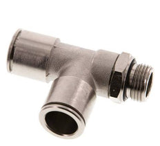 14mm x G3/8'' Right Angle Tee Push-in Fitting with Male Threads Brass NBR Rotatable