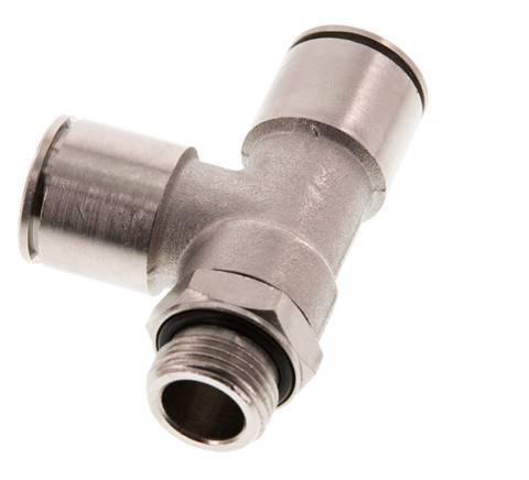 14mm x G3/8'' Right Angle Tee Push-in Fitting with Male Threads Brass NBR Rotatable